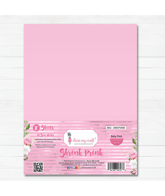 Dress My Craft® Shrink Prink A4 Frosted Plastic Sheets, 10ct