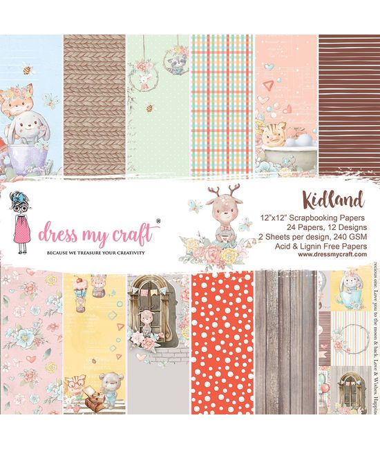 Kidland 12x12 Paper Pad, Dmcp5479