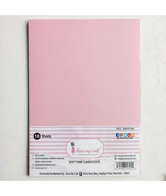 Blush Pink Cardstock 12x12 - 250 Gsm, Dmcp3763