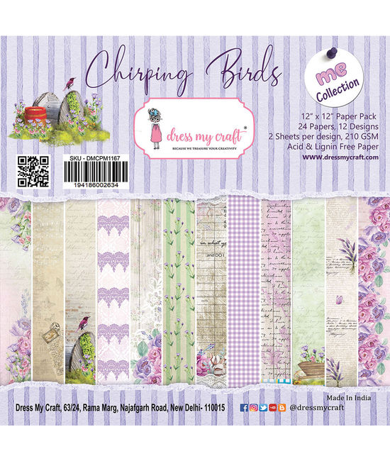 Chirping Birds - 12x12 Paper Pack, Dmcpm1167