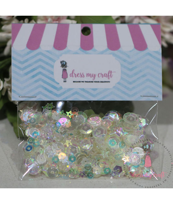 Crystal Clear Sequins - 8 Gram, Dmcs3459