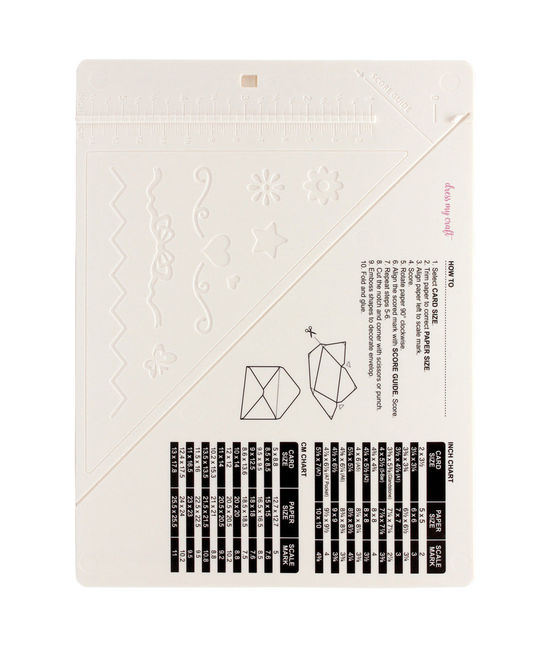  Tattered Lace Mini Score Board Vertical Horizontal Envelope  Scoring Guide