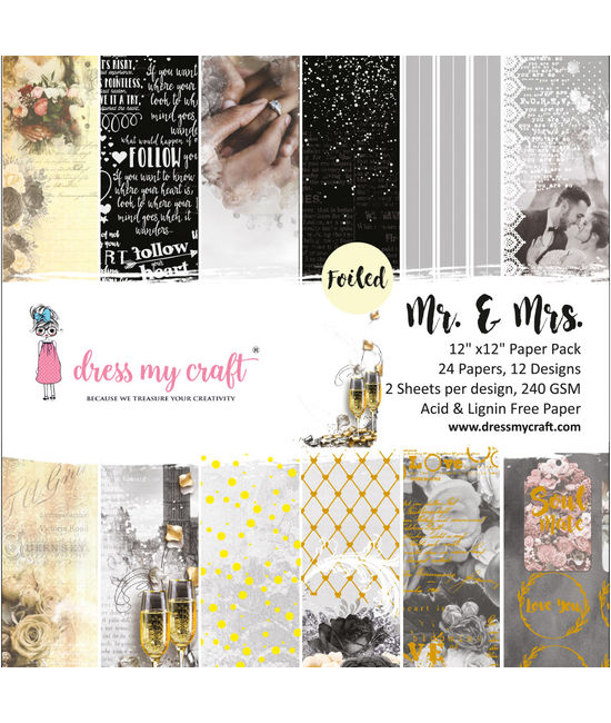 Dress My Craft - A4 Cardstock - Silver Matte - 10 Pack