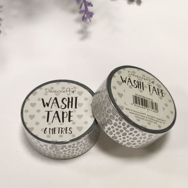 Spots - Silver Washi Tape