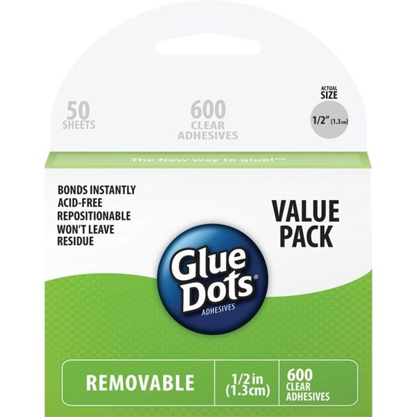 Oriental Trading : Customer Reviews : 1/2 GlueDots® Clear Adhesive  Dots - 600 Pc.