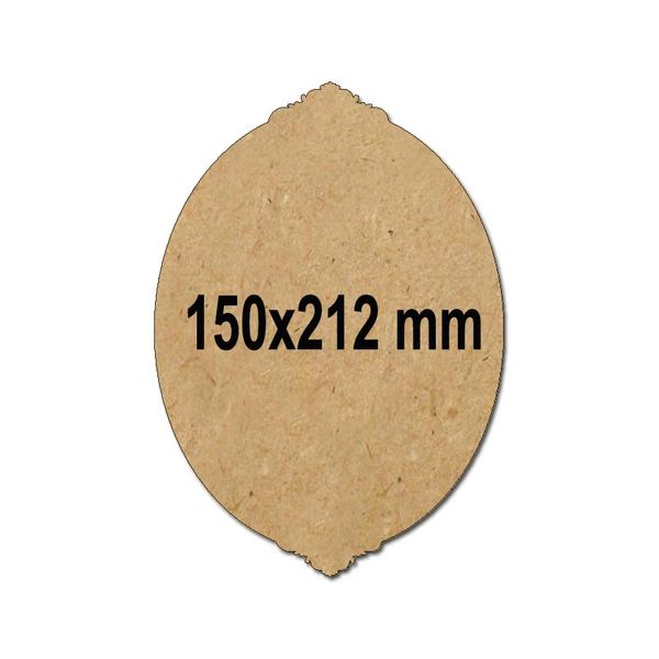 Curved Oval MDF Plate 12