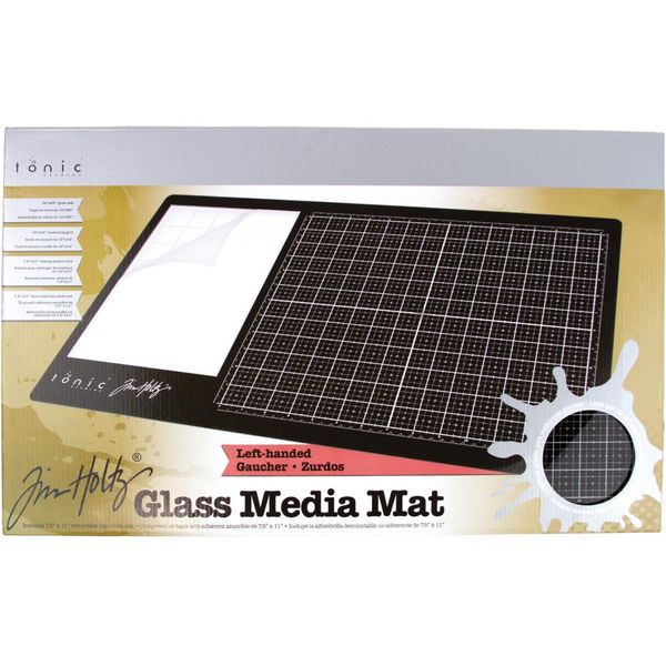 Tim Holtz Glass Media Mat 23.75"X14.25" - Left-Handed