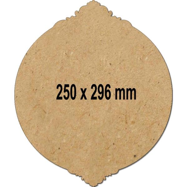 Curved Round MDF Plate 3