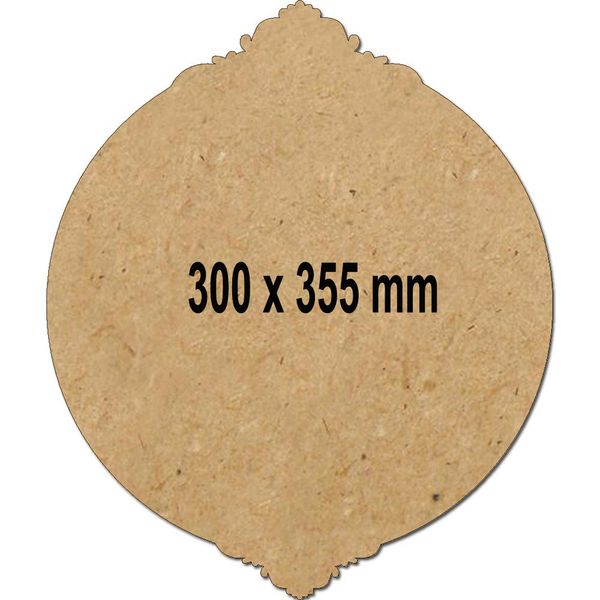 Curved Round MDF Plate #1 -