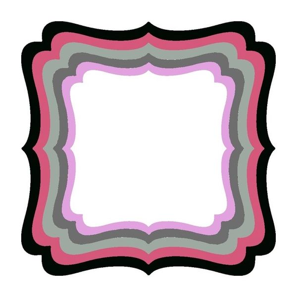 XXL Square Frame Frilly #1