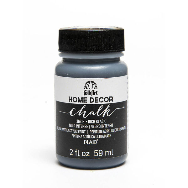 Rich Black - Home Decor Chalk Paint 2 oz