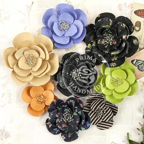 Paper Garden Flowers 1.75" To 2.75", 8/Pkg