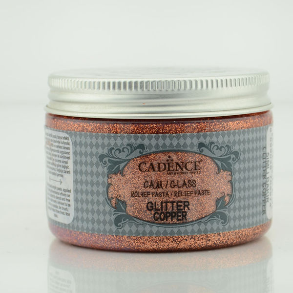 Glass Glitter Relief Paste - Copper