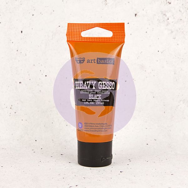 Heavy Gesso Tube - Black 2 oz