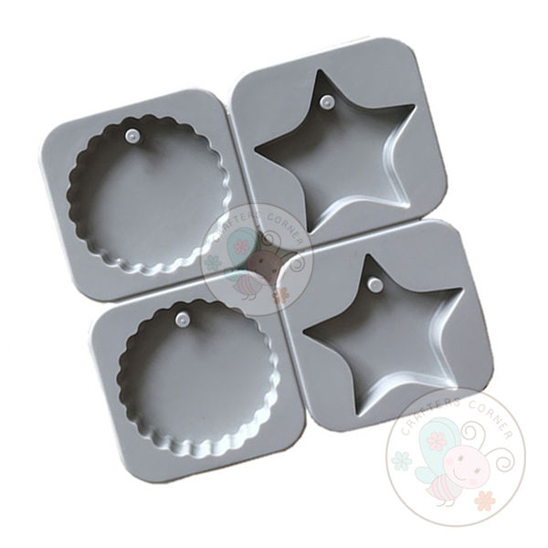 Scalloped Circle & Star Aromatherapy Wax Mould