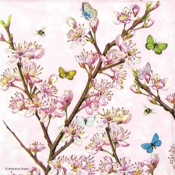 Napkin - Blossom Rose (Decoupage Napkin)