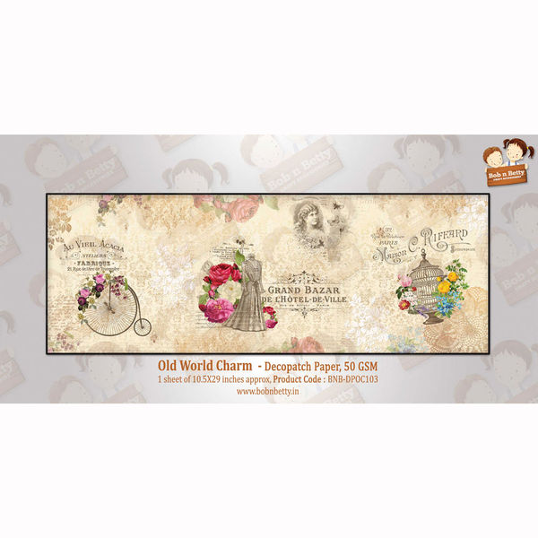 Old World Charm - Decopatch Paper