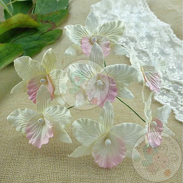 White and Baby Pink - Orchids Combo