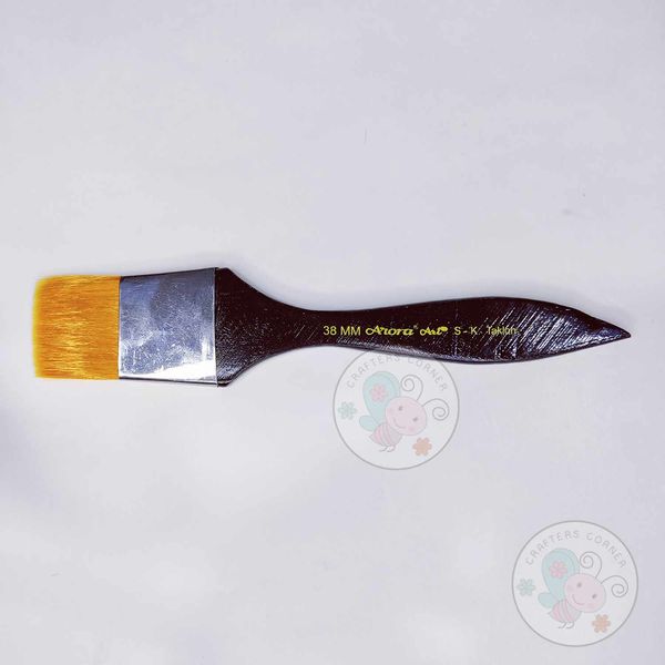 Golden Synthetic Basecoating Brush - 38 MM