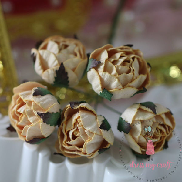 Cabbage Rose - Vintage Yellow