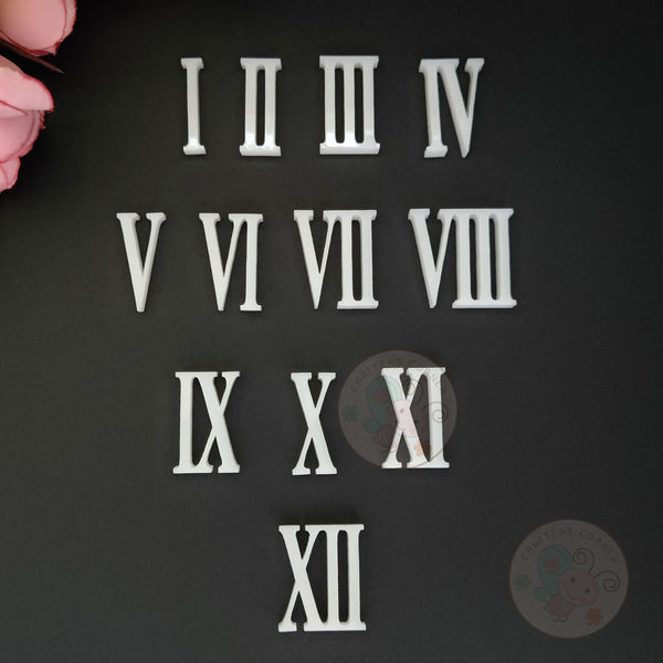 Acrylic Roman Numbers - 30 MM