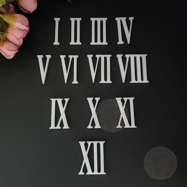 Acrylic Roman Numbers - 40 MM