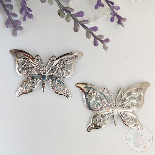 Carved Butterfly -Silver