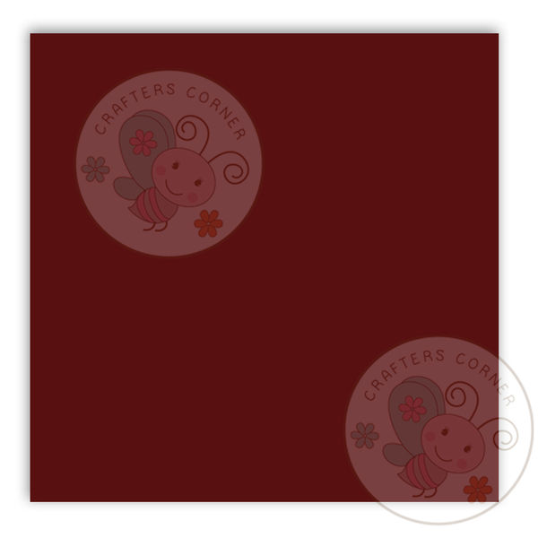 Maroon Plain Cardstock - 250gsm