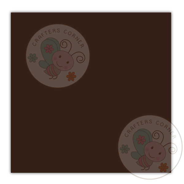 Coffee Brown Plain Cardstock - 250gsm