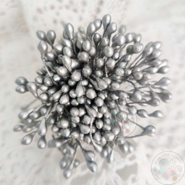 Pearl Thread Pollen - Silver