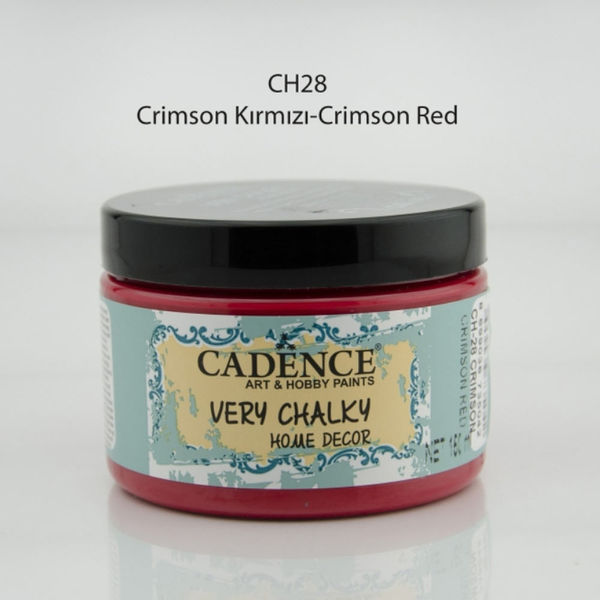 Crimson Red - Very Chalky Home Decor - Ultra Matt Velvety Acrylic Paint