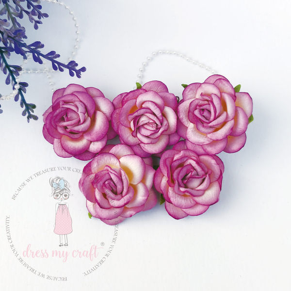 Curved Roses 45 MM - Mauve