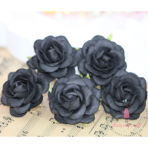 Curved Roses  45 MM - Black Beauty