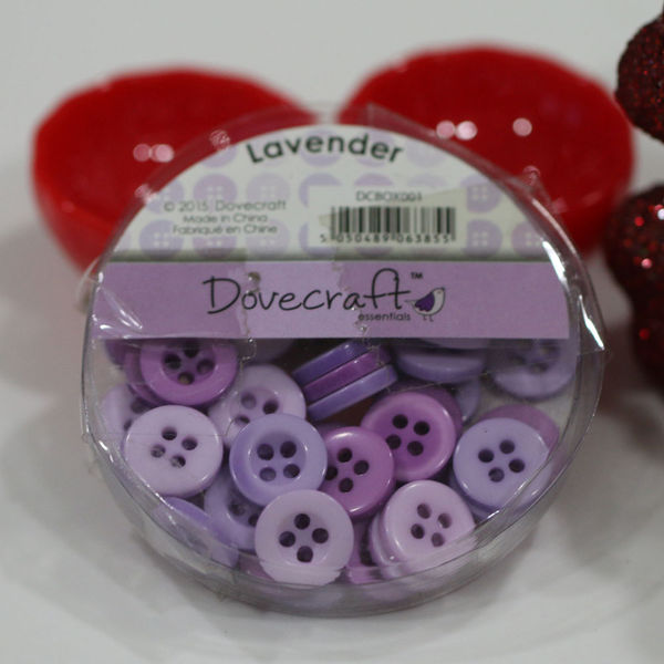 Lavender - Classic Round Plastic Buttons 