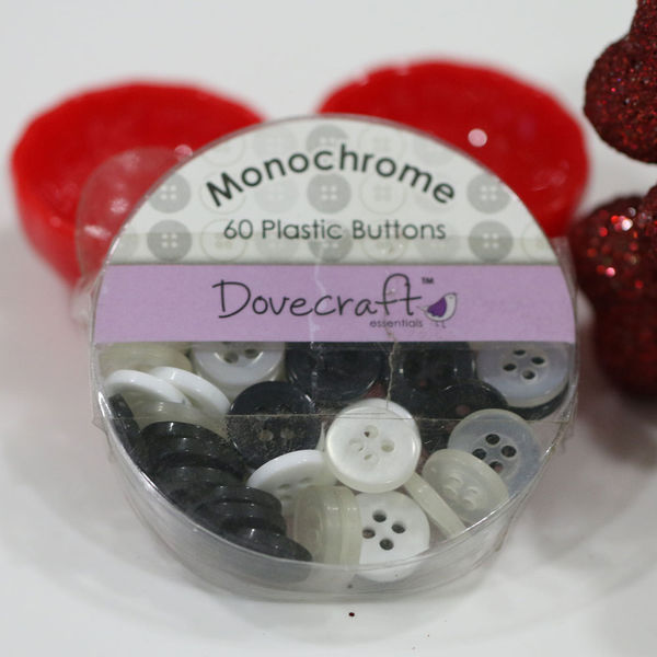 Monochrome - Classic Round Plastic Buttons 