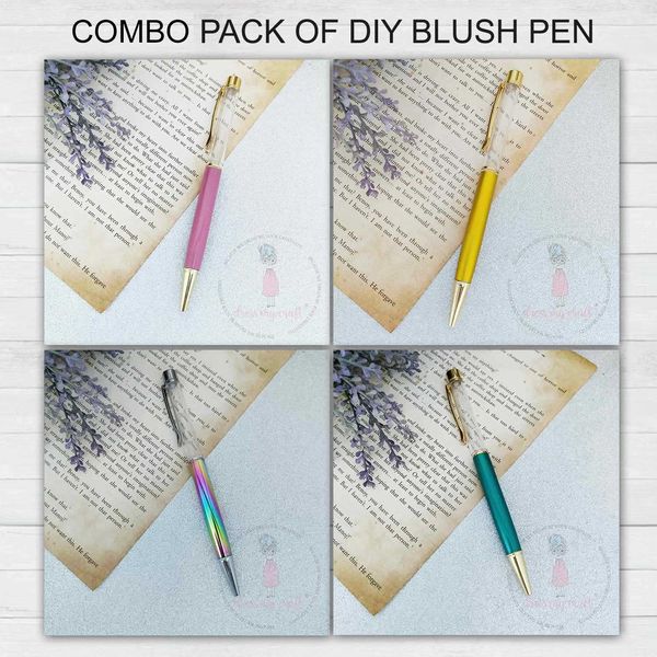 Diy Blush Pen Combo Pack Of 4 Pcs, Diy-pen-combo