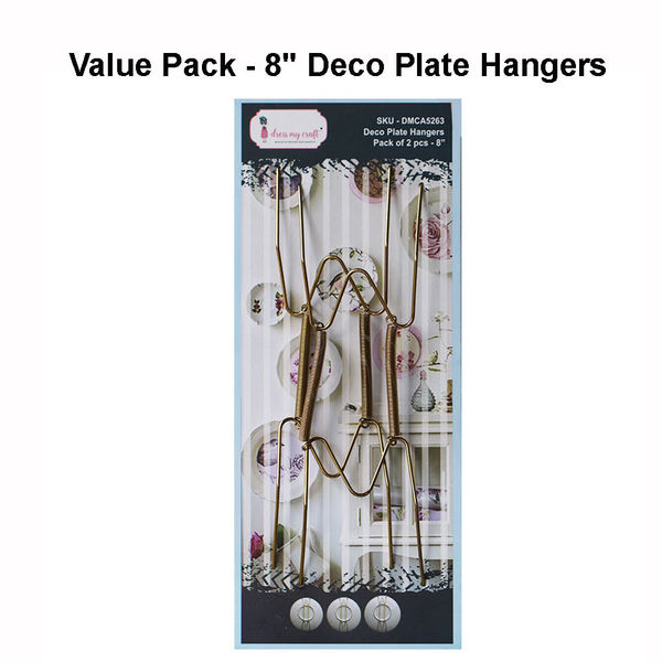 Value Pack - 8" Deco Plate Hangers  (Pack of 20 pcs)