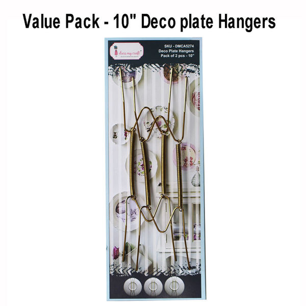 Value Pack - 10" Deco plate Hangers (Pack of 20 pcs)