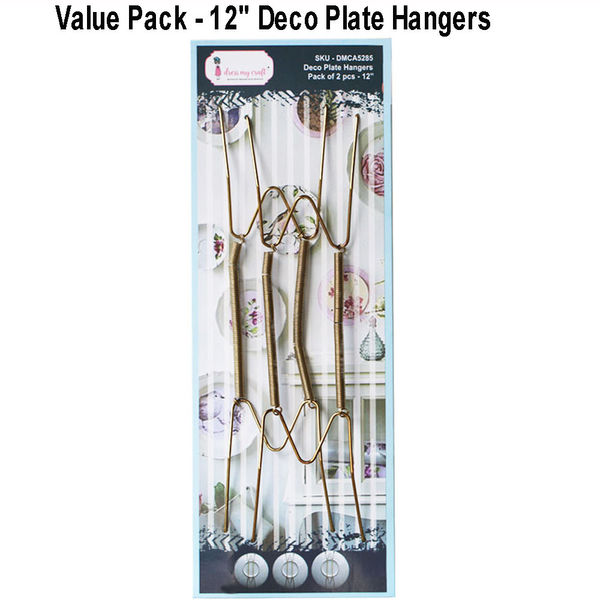 Value Pack - 12" Deco Plate Hangers (Pack of 20 pcs)