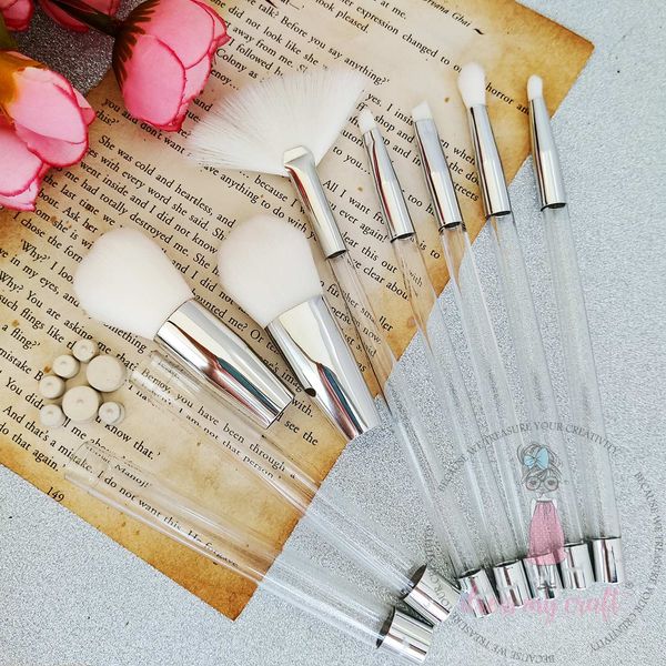 DIY Makeup Brushes - White