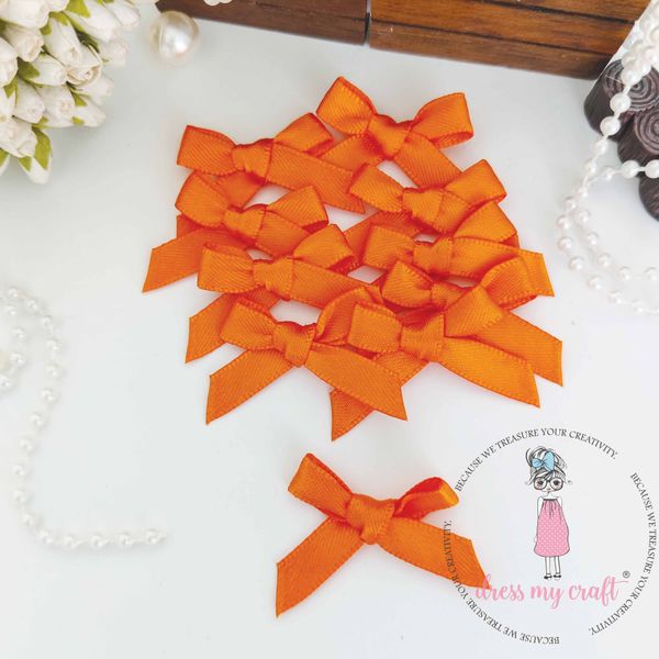 Orange Ribbon Bows