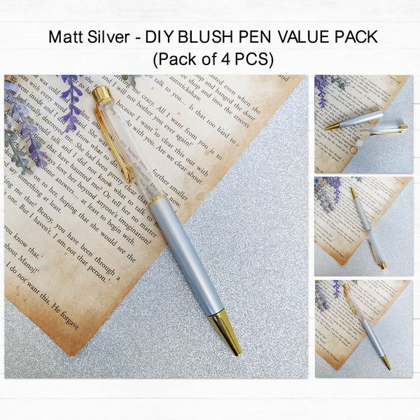 Matt Silver - DIY Blush Pen Value Pack (Pack Of 4 Pcs)