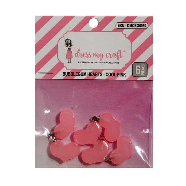 Bubblegum Hearts - Cool Pink