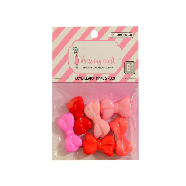 Bows Beads  - Pinks & Reds 