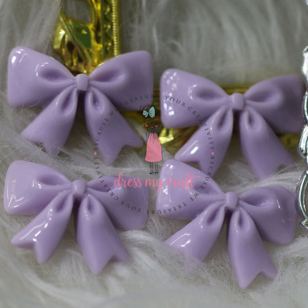 Ruffled Bow - Mauve