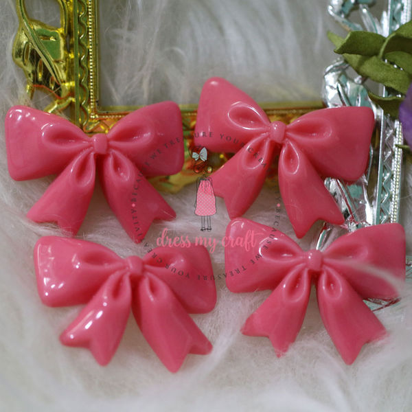 Ruffled Bow - Pink