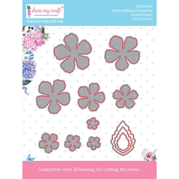 Curved Flower - Flower Making Cutting Dies