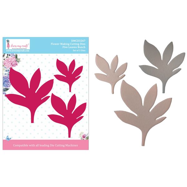 Large Five Leaves Bunch - Flower Making Cutting Dies