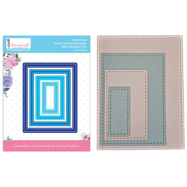 Double Stitched Rectangle - Basic Designer Die