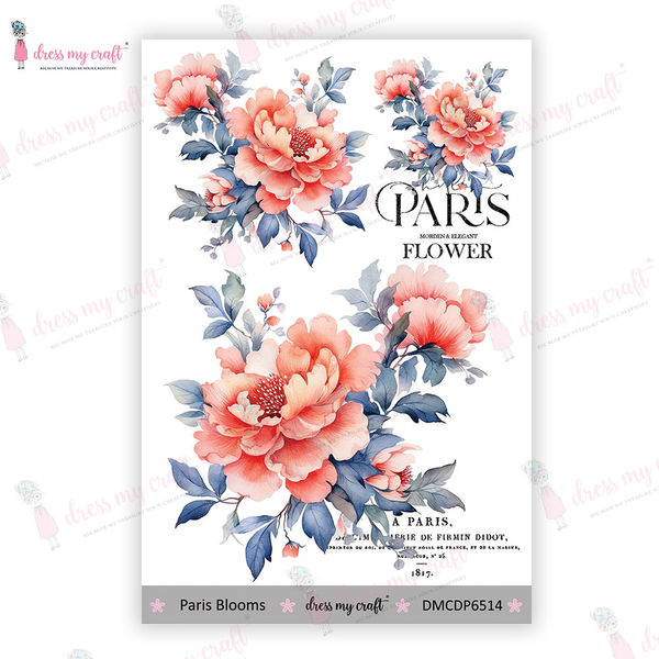 Paris Blooms - Mini Transfer Me (4" X 6")